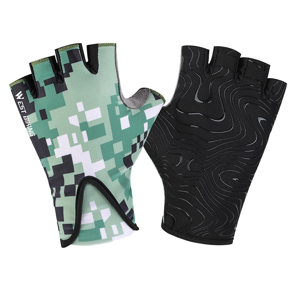 WEST BIKING YP0211248 Children Cycling Gloves Summer Half Finger Anti-Slip Bike Mittens
