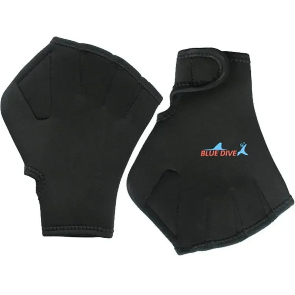 BLUE DIVE ST-08 1 Pair Neoprene Aquatics Gloves Webbed Swimming Gloves Water Training Paddles