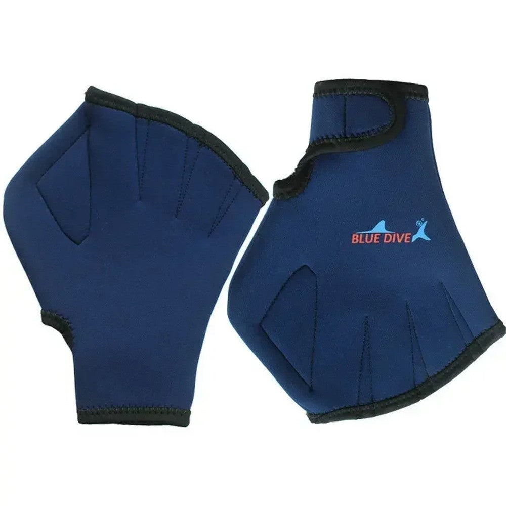 BLUE DIVE ST-08 1 Pair Neoprene Aquatics Gloves Webbed Swimming Gloves Water Training Paddles