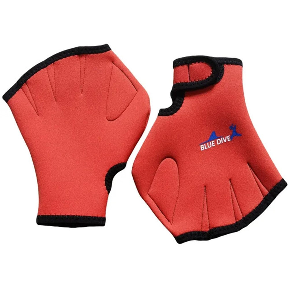 BLUE DIVE ST-08 1 Pair Neoprene Aquatics Gloves Webbed Swimming Gloves Water Training Paddles