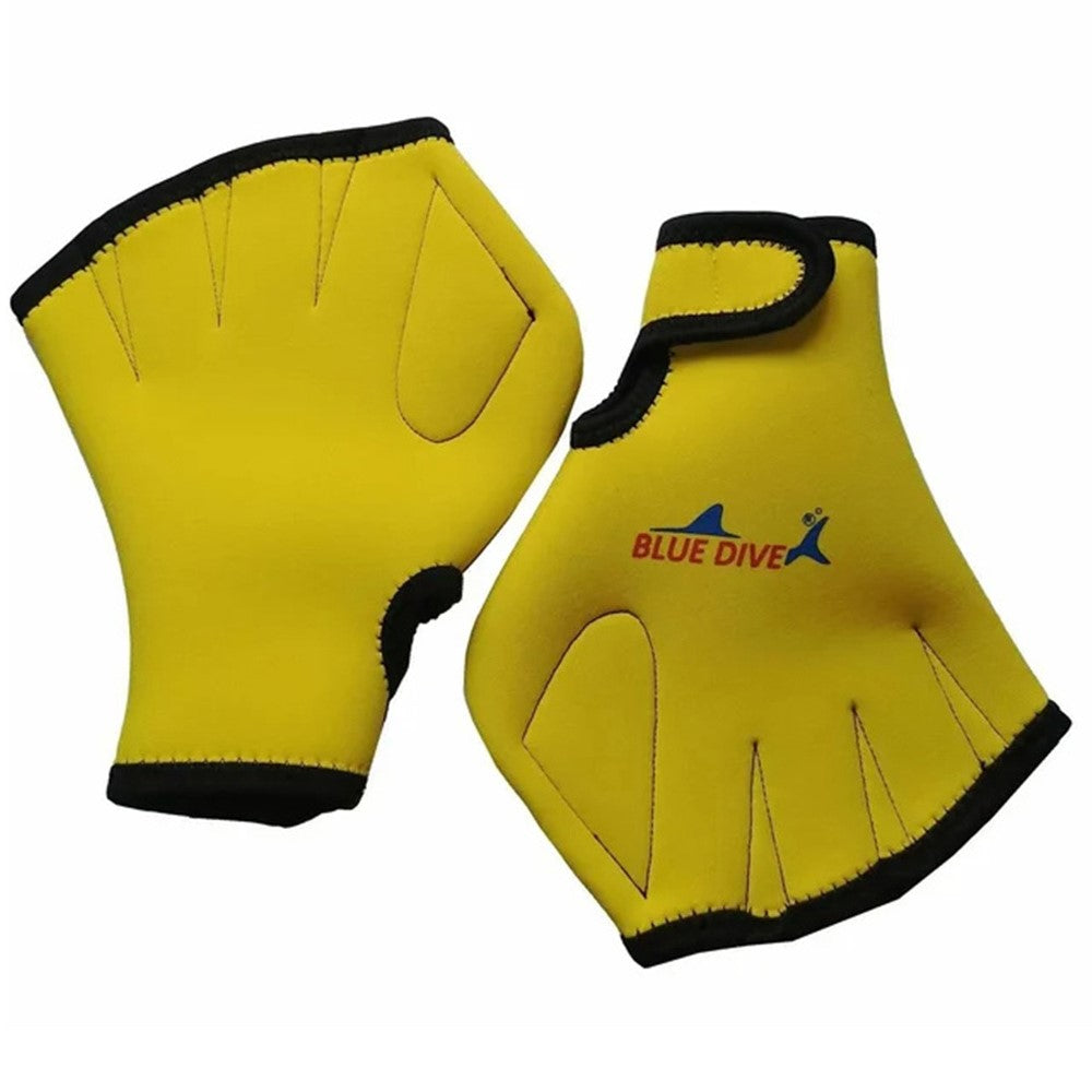 BLUE DIVE ST-08 1 Pair Neoprene Aquatics Gloves Webbed Swimming Gloves Water Training Paddles