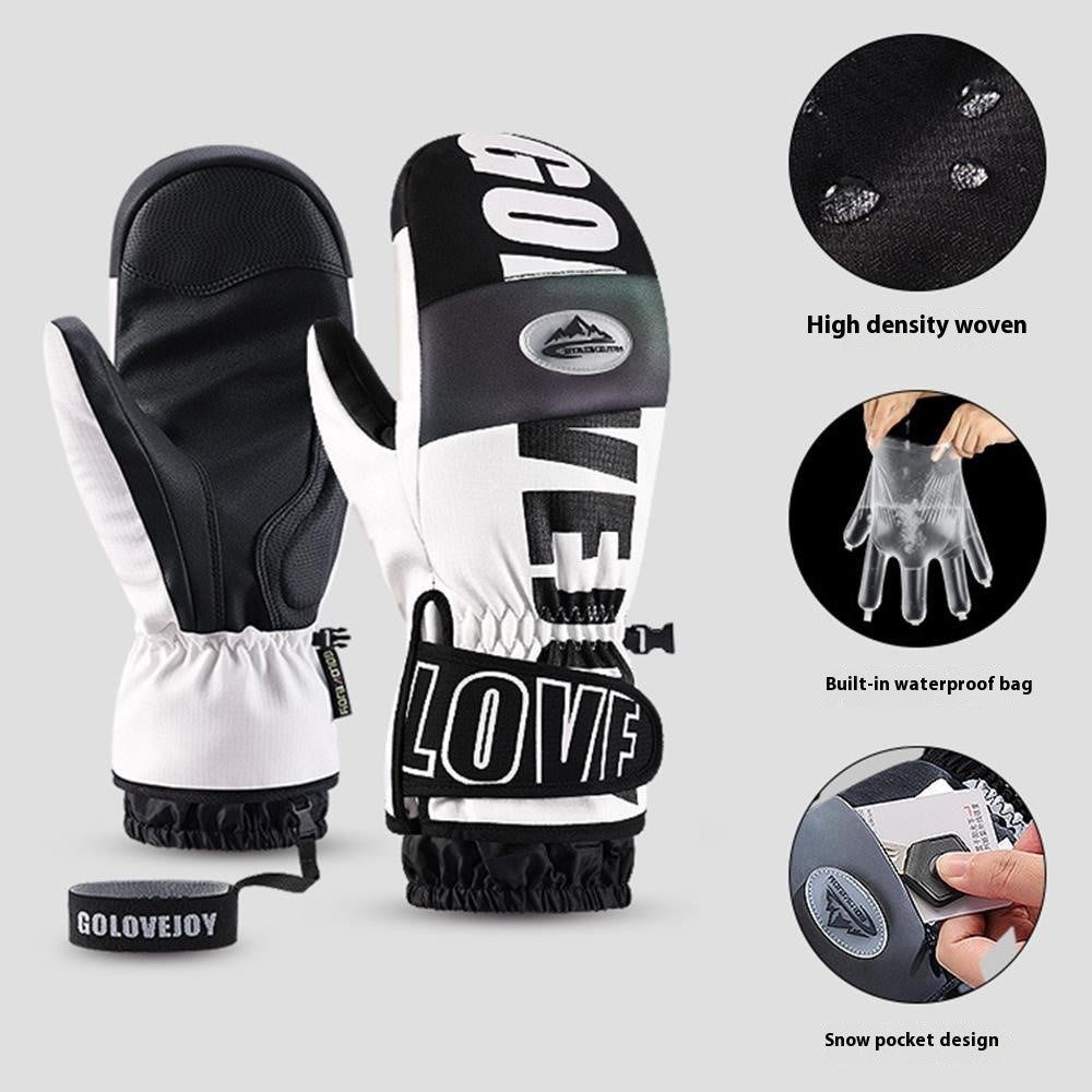 GOLOVEJOY SK34 1 Pair Winter Skiing Gloves Waterproof Windproof Warm Touch Screen Mittens