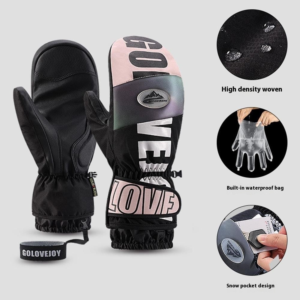 GOLOVEJOY SK34 1 Pair Winter Skiing Gloves Waterproof Windproof Warm Touch Screen Mittens