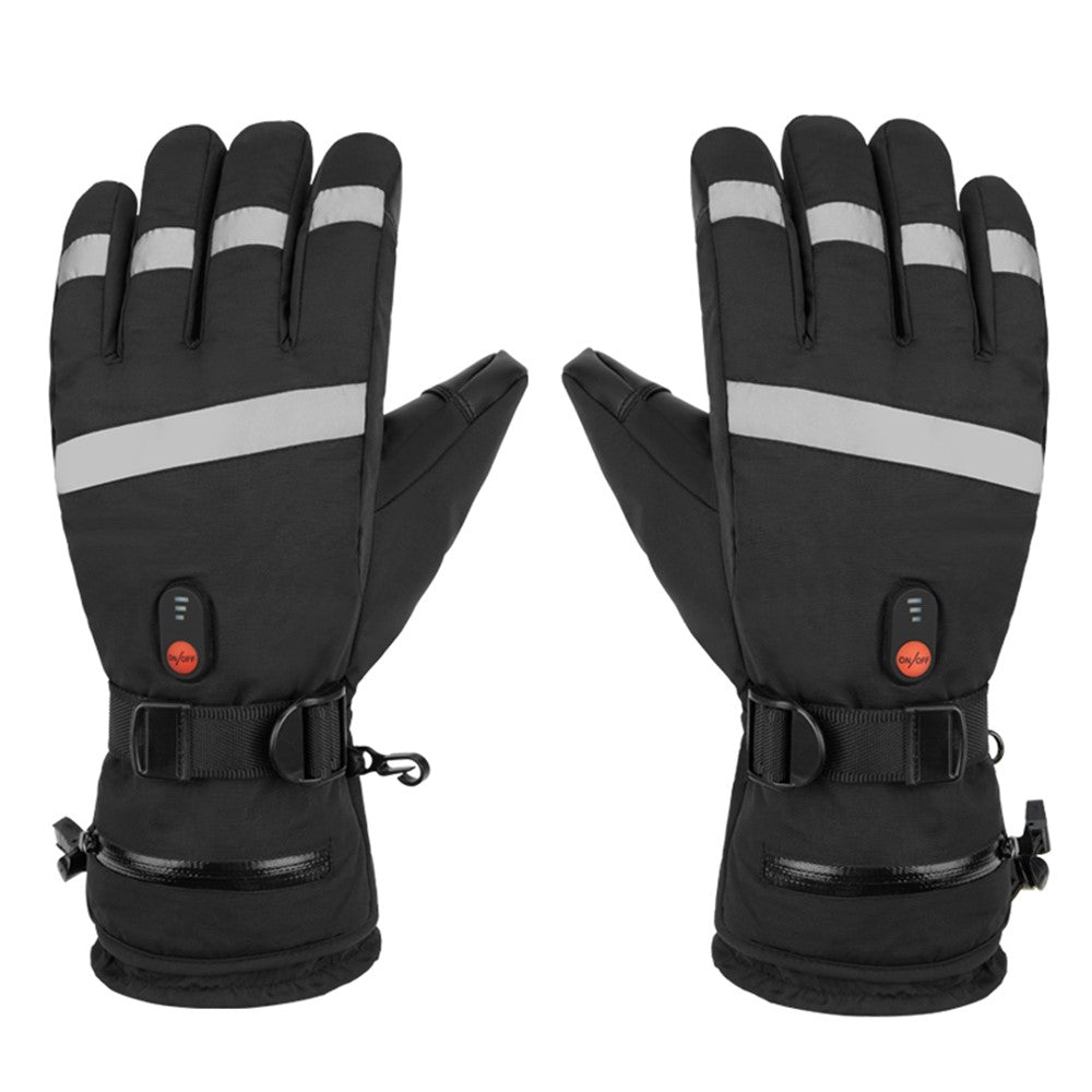 5803A02 Winter Electric Heated Gloves Waterproof Touch Screen Mittens with 5000mAh Battery CE Certified