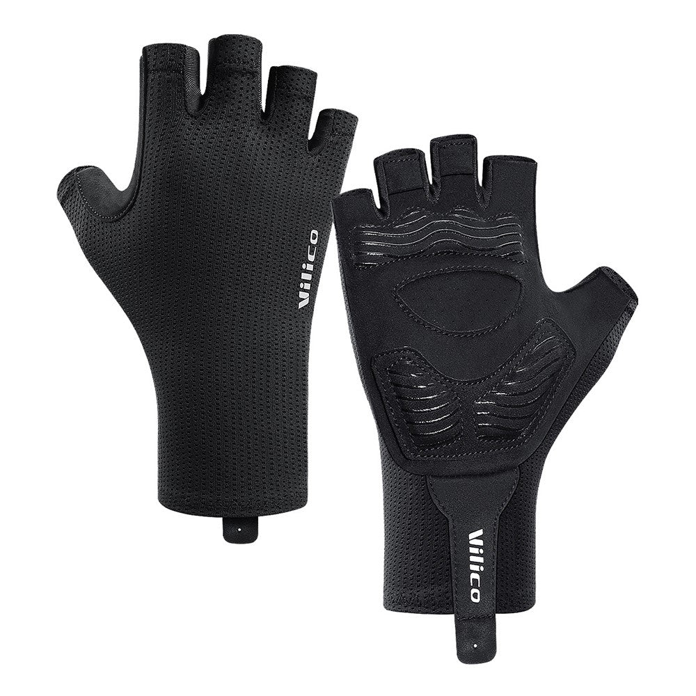 VILICO A0106 1 Pair Size L Outdoor Cycling Fishing Gloves Half Finger Shock Absorbing Breathable Bike Gloves