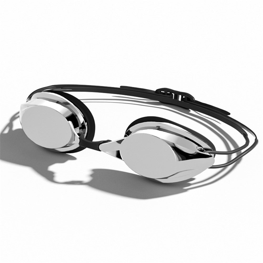 692 Adult Swimming Goggles Competition Racing Electroplated Swim Glasses with 2 Nose Bridges