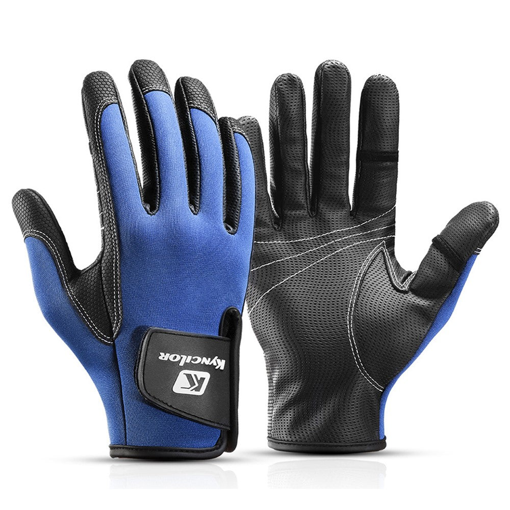 KYNCILOR A0061 Full Finger Gloves Breathable Outdoor Sports Anti-slip Fishing Gloves