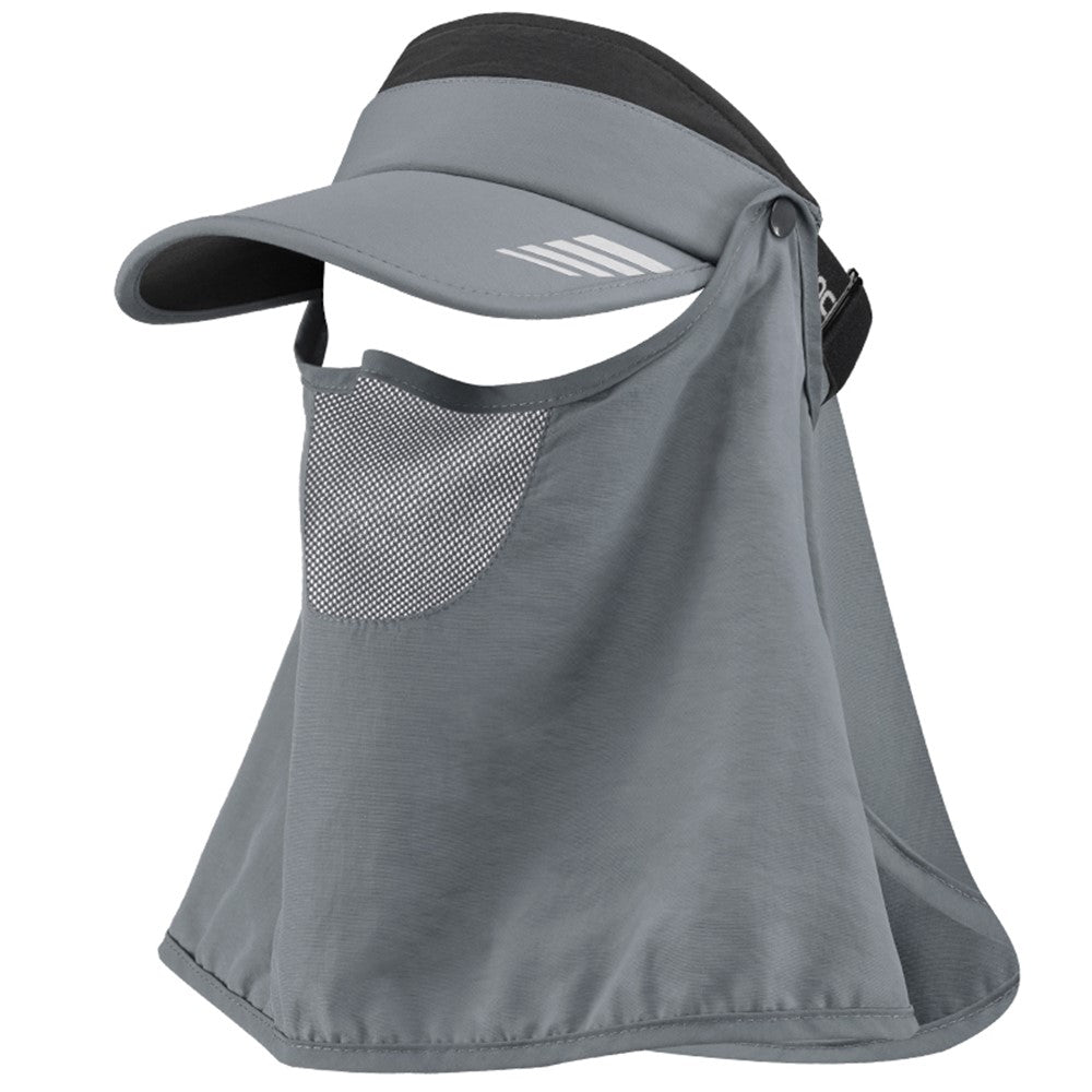 ROCKBROS LF7597 Summer Anti-UV Open Top Cycling Hat with Detachable Face Mask