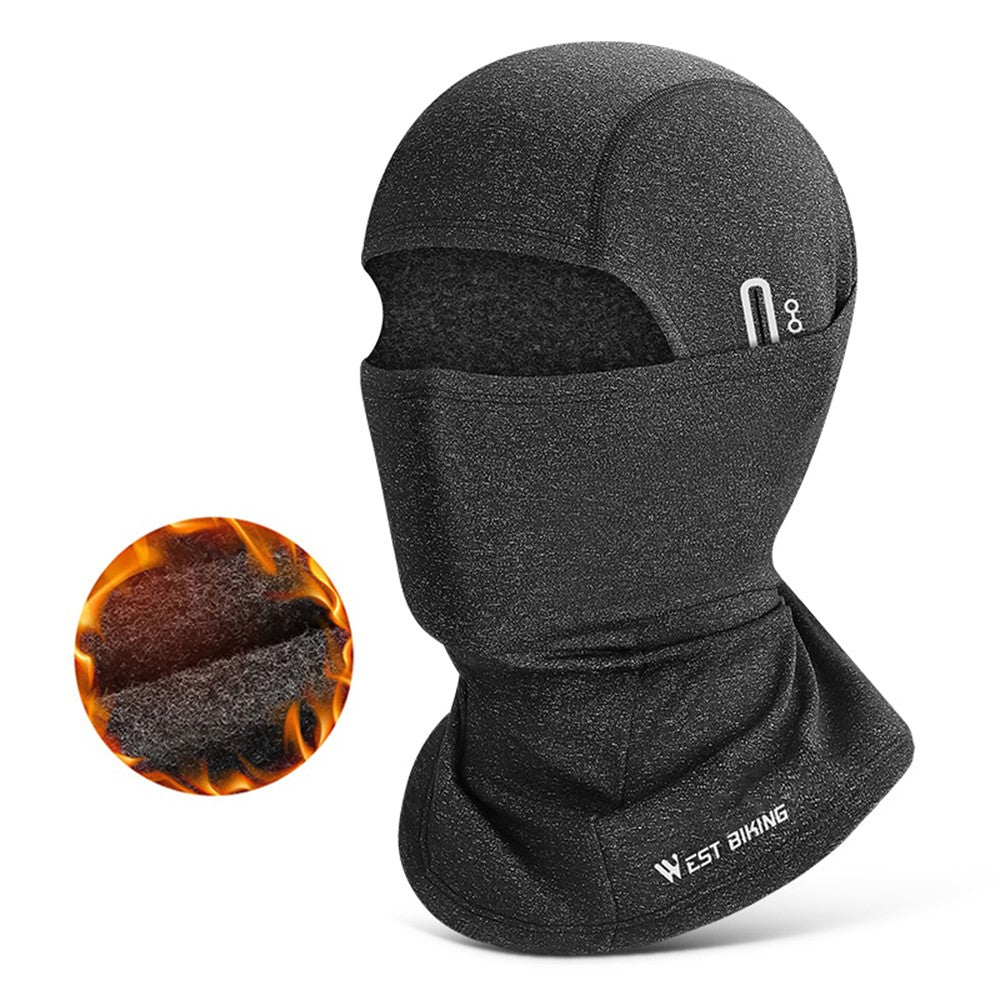 WEST BIKING YP0201343 Windproof Cycling Neck Gaiter Scarf Warm Breathable Neck Head Cover with Glasses Holes
