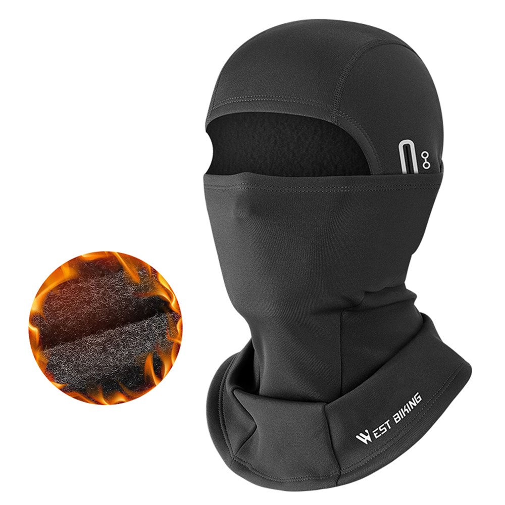 WEST BIKING YP0201343 Windproof Cycling Neck Gaiter Scarf Warm Breathable Neck Head Cover with Glasses Holes
