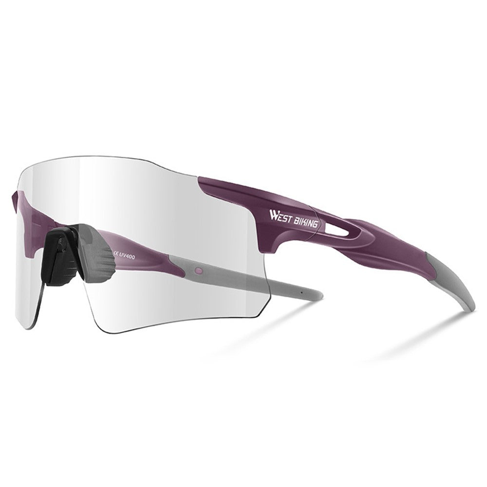 WEST BIKING YP0703155 Bike Sunlight Block PC Glasses Lightweight Photochromic Sunglasses for Bicycle Riding