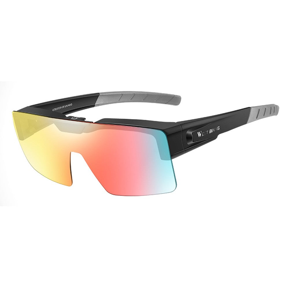 WEST BIKING Men Women Cycling Sunglasses Color Changing Lightweight Outdoor Riding Glasses