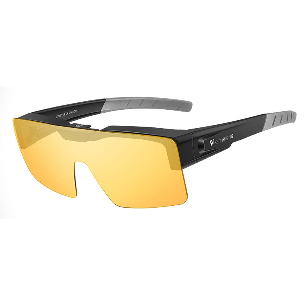 WEST BIKING Brightening Cycling Sunglasses for Outdoor Fishing Sunglasses Wind-Proof Sports Glasses