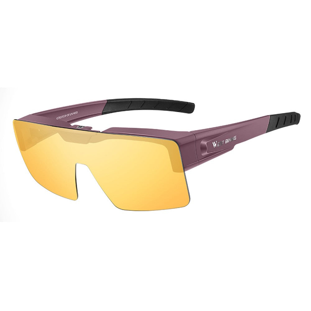 WEST BIKING Brightening Cycling Sunglasses for Outdoor Fishing Sunglasses Wind-Proof Sports Glasses