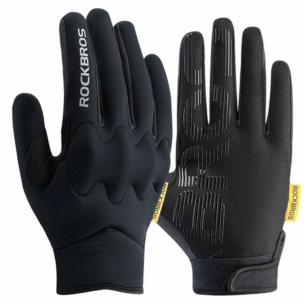 ROCKBROS MT025 1 Pair Outdoor Cycling Gloves Anti-skid Touch Screen Full Finger Gloves