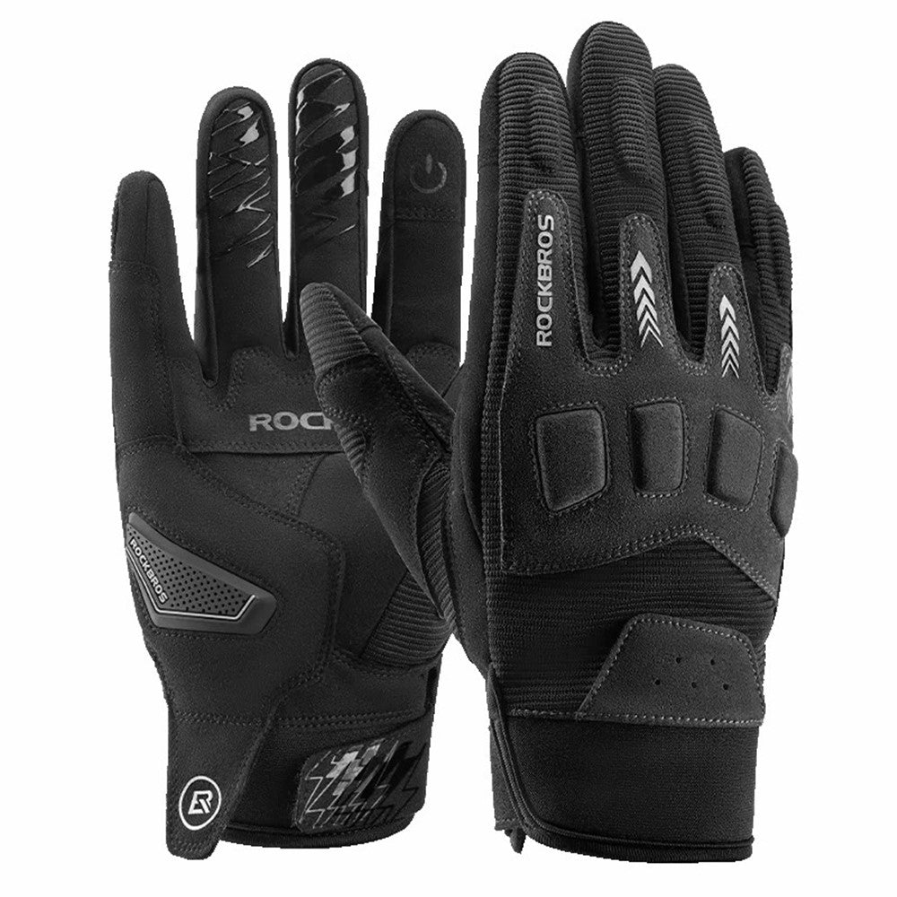 ROCKBROS MT016 1 Pair Outdoor Cycling Protection Gloves Touch Screen Full Finger Gloves