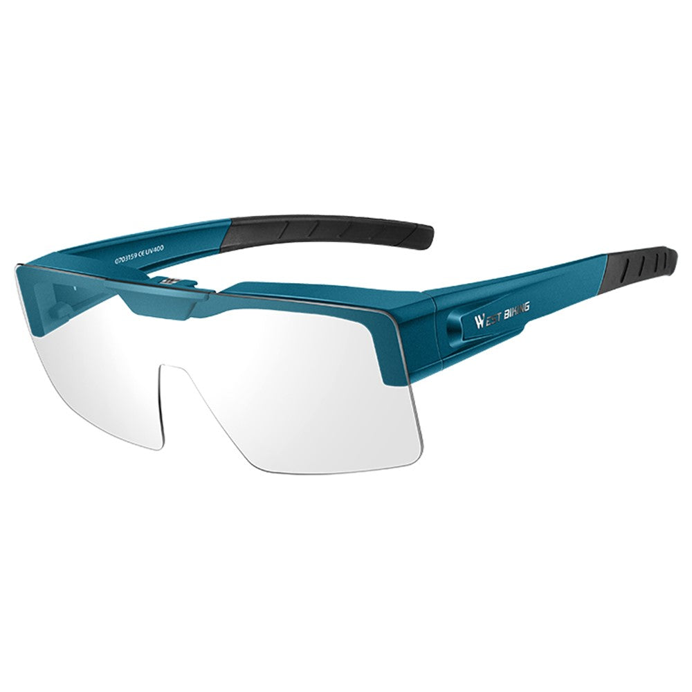 WEST BIKING YP0703159 Clear Photochromic Glasses Cycling Goggles Sunglasses