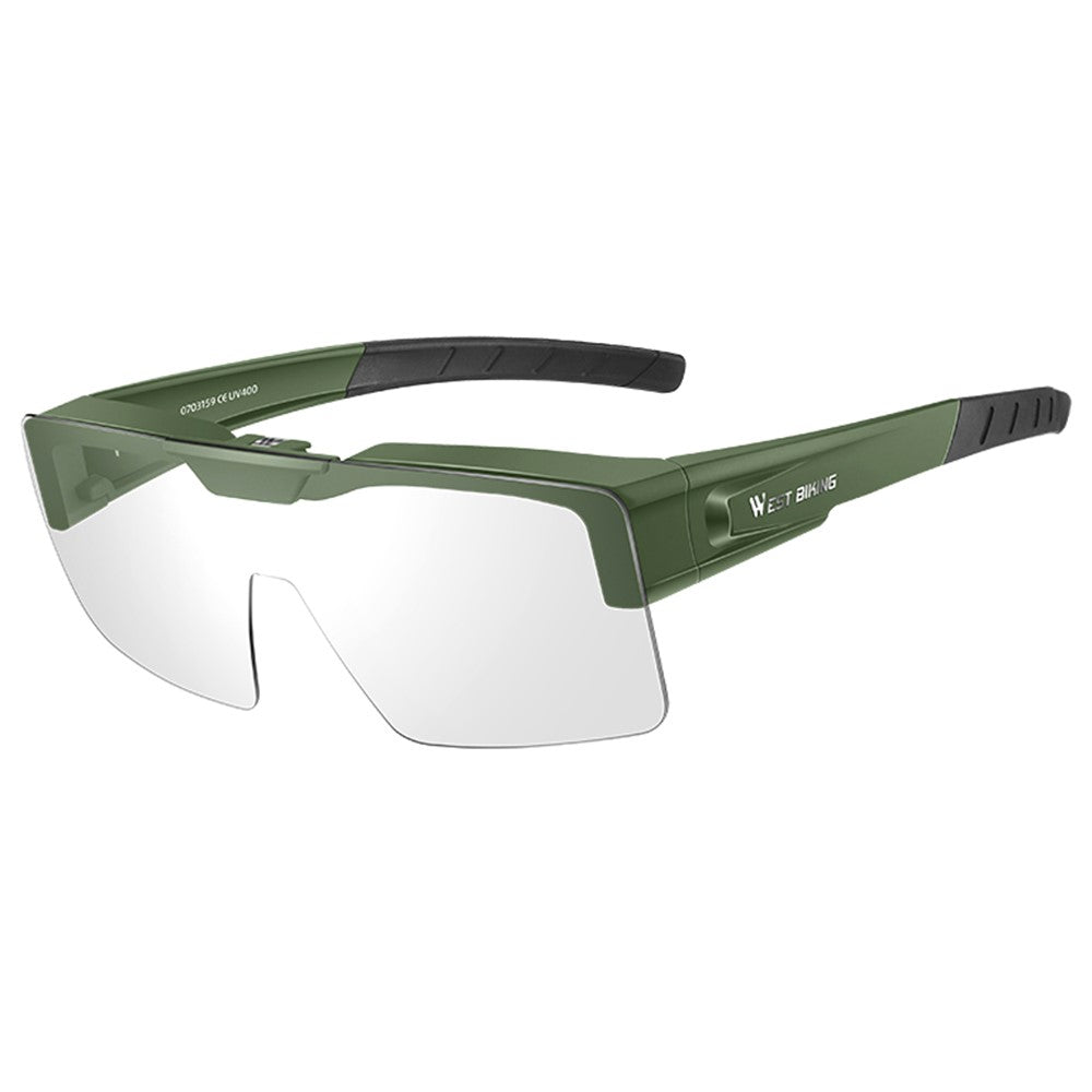 WEST BIKING YP0703159 Clear Photochromic Glasses Cycling Goggles Sunglasses
