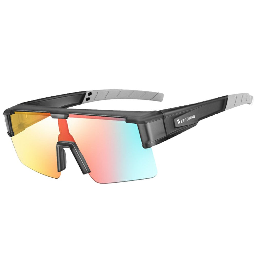 WEST BIKING YP0703150 Polarized Sports Sunglasses for Men Women Cycling Sunglasses with PC Frame