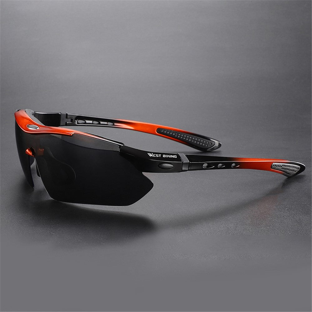 WEST BIKING YP0703142 Polarized Sports Sunglasses Cycling Mountain Bike Sunglasses with 5 Lens