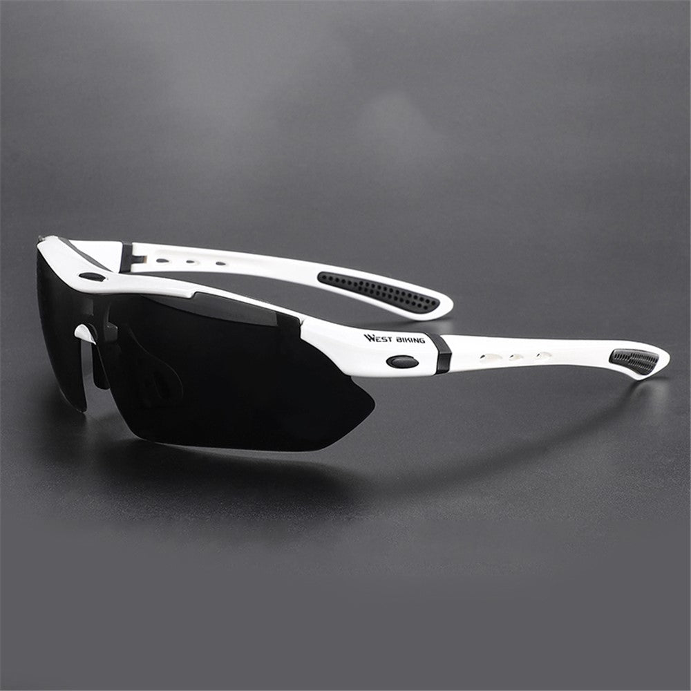 WEST BIKING YP0703142 Polarized Sports Sunglasses Cycling Mountain Bike Sunglasses with 5 Lens