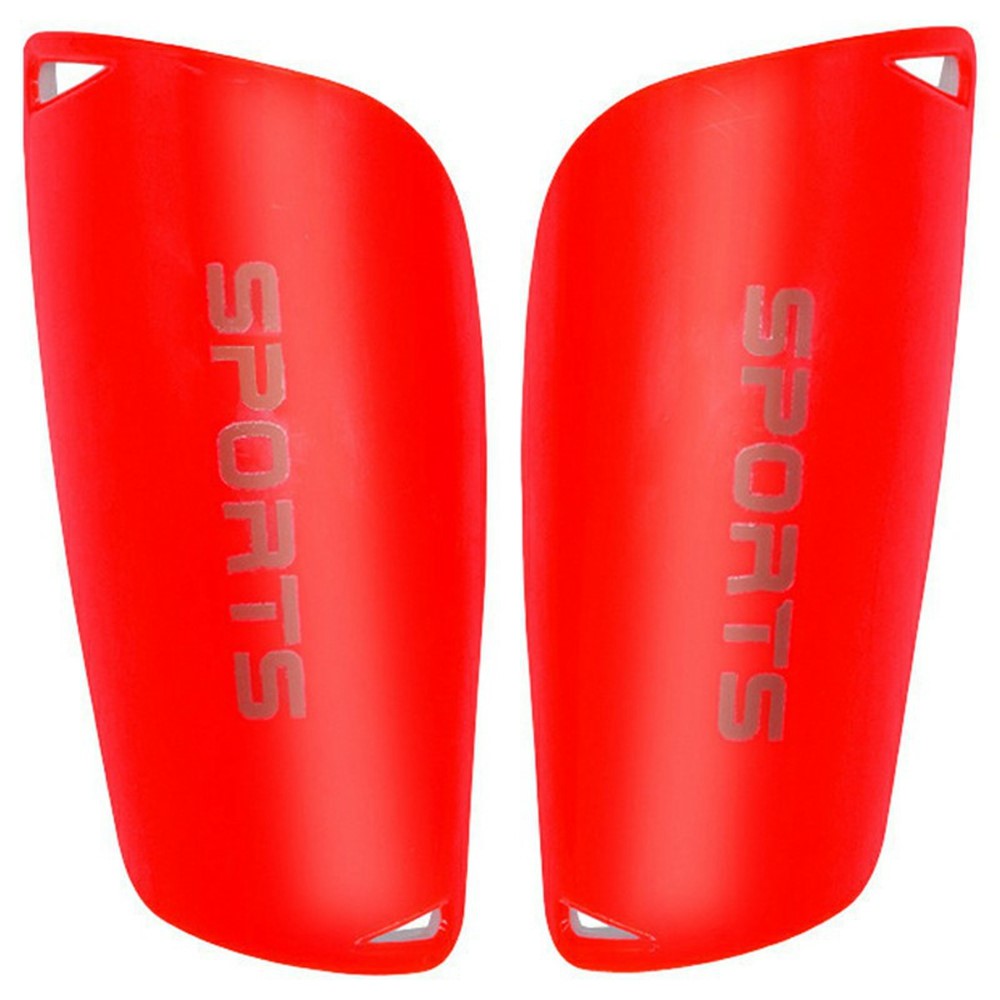 LINTORE WELT098 1 Pair Plastic + EVA Slip-In Shin Pads Soccer Leg Protector for Older Children