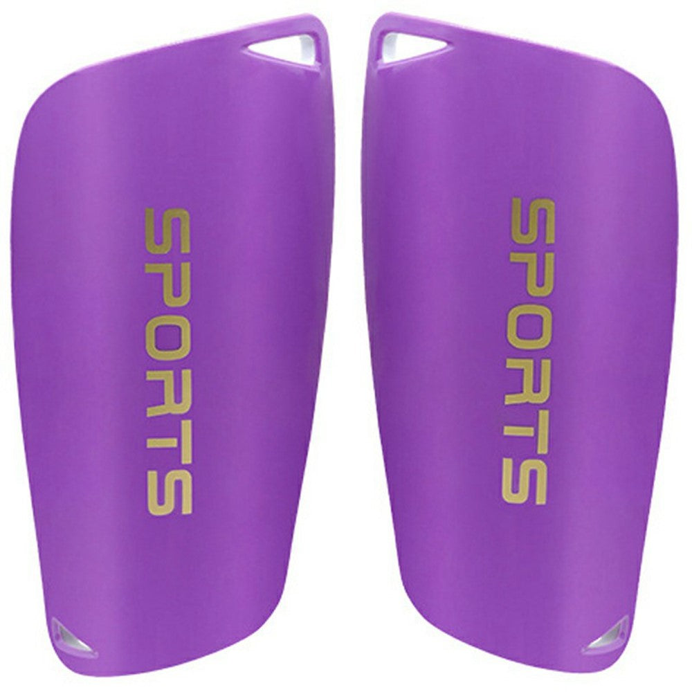 LINTORE WELT098 1 Pair Plastic + EVA Slip-In Shin Pads Soccer Leg Protector for Older Children