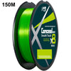 150m Length 8 Strands Braided Fishing Line Green Super Strong PE Smooth Touch Fishing Line