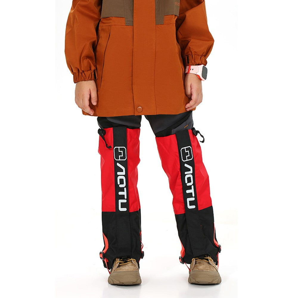 AOTU 1 Pair Waterproof Snow-proof Leg Gaiters Kids Outdoor Climbing Skiing Calf Cover
