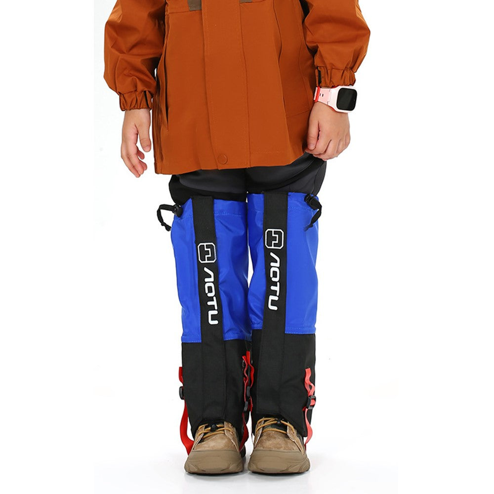 AOTU 1 Pair Waterproof Snow-proof Leg Gaiters Kids Outdoor Climbing Skiing Calf Cover
