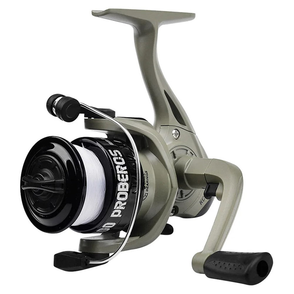 PROBEROS Fishing Reel 1BB 5.2:1 High Speed Spinning Reel with 50m Wire