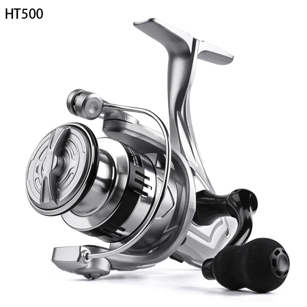 TAKUMI-S HT500 Fishing Reel 5.2:1 Gear Ratio Metal Spinning Reel Gourd Shape Handle Mini Type