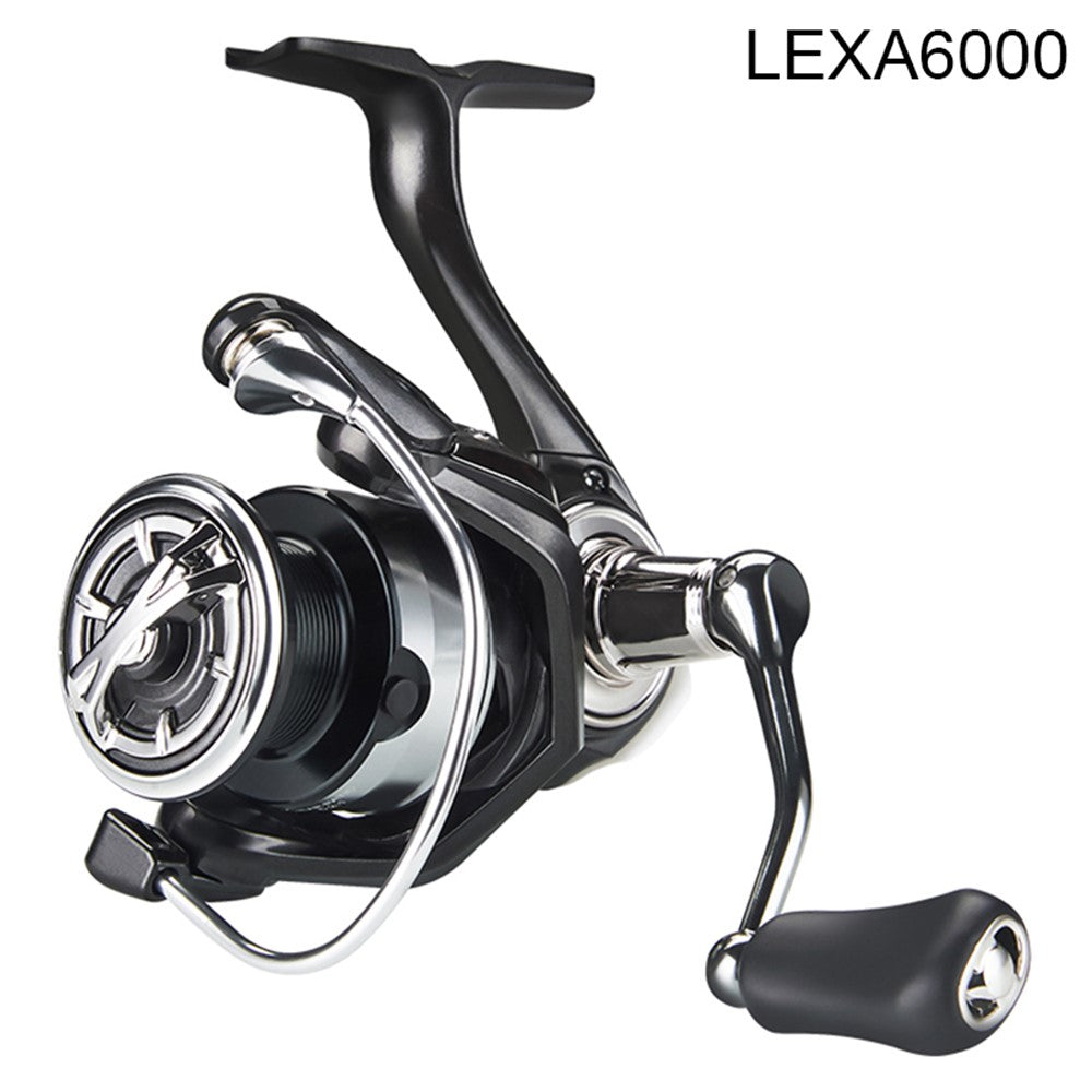 DEUKIO LEXA6000 Metal Powerful Fishing Reel Saltwater Smooth Spinning Reel with 3+1BB Bearing