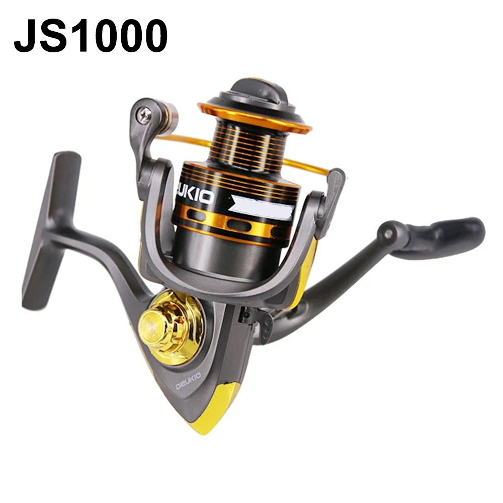 DEUKIO JS1000 5.1:1 Gear Ratio Aluminum Alloy Spool Spinning Fishing Reel for Freshwater Saltwater