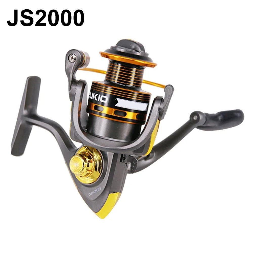 DEUKIO JS2000 5.1:1 Gear Ratio Aluminum Alloy Spool Spinning Fishing Reel for Freshwater Saltwater