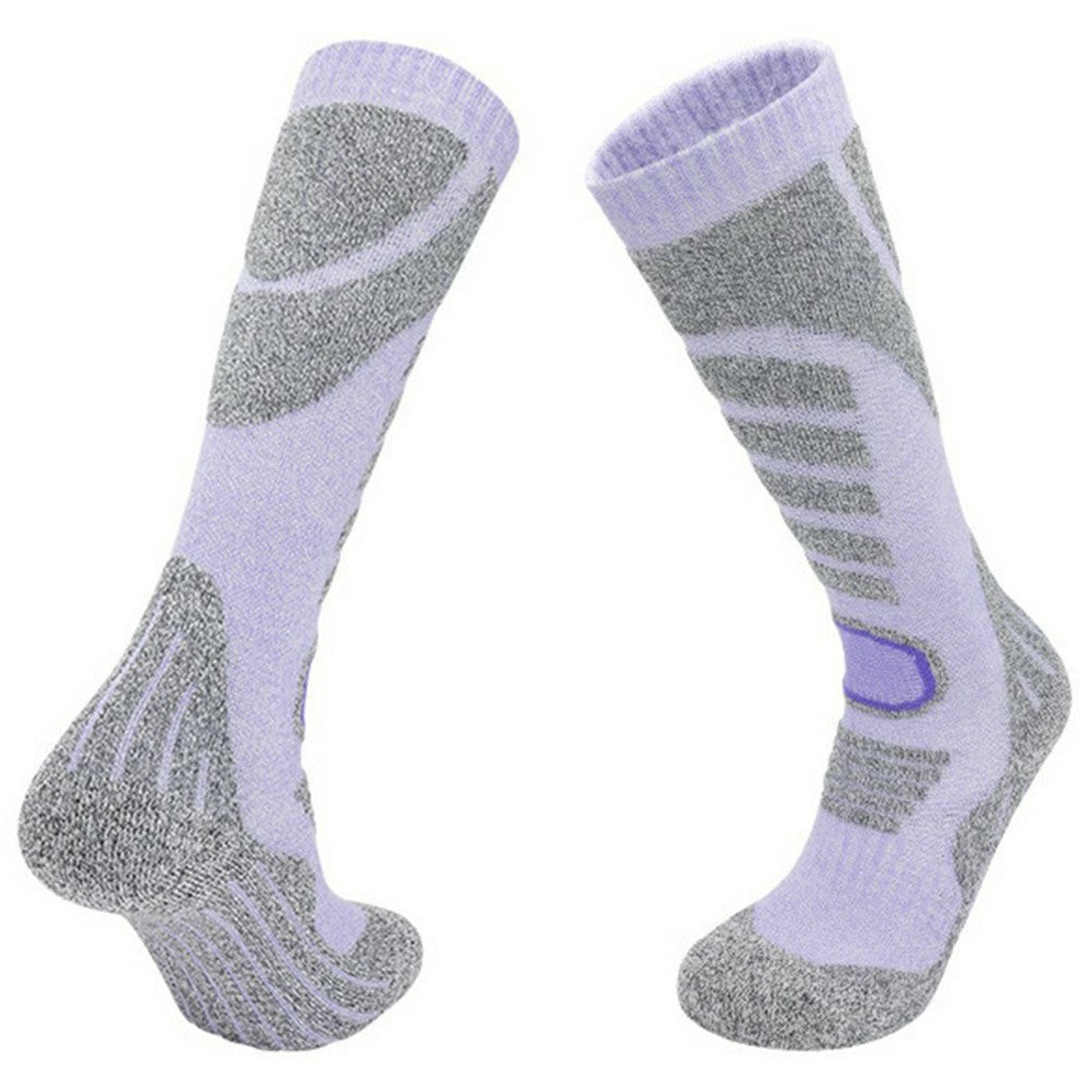 RONYUESS 8206 1 Pair Professional Winter Ski Socks Thicken High Tube Sports Socks for Men Women