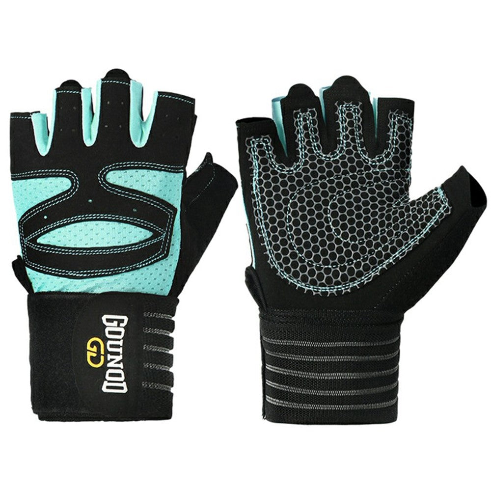 GOUNOD GL040 Non Slip Weightlifting Gloves Breathable Half Finger Fitness Gloves Size M