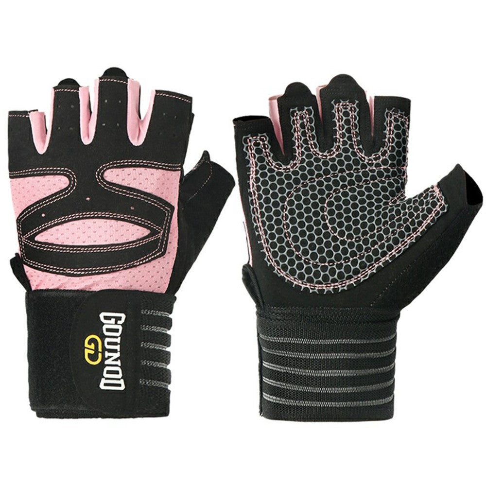 GOUNOD GL040 Non Slip Weightlifting Gloves Breathable Half Finger Fitness Gloves Size S