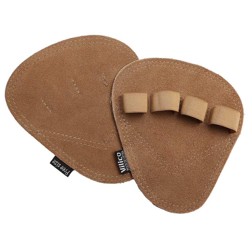 VILICO A0140 Pull Ups Grip Pads Cowhide Leather Palm Guard Fitness Gloves for Weightlifting