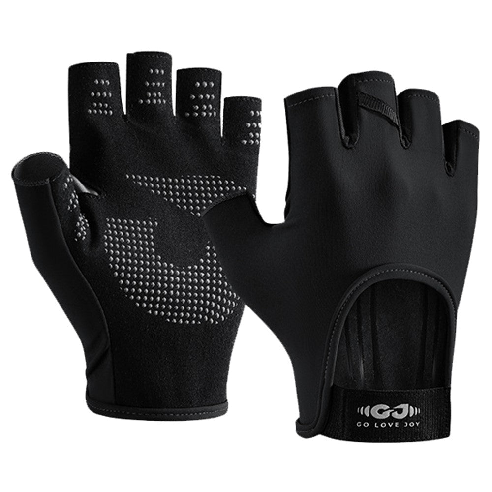 GOLOVEJOY XG85 1 Pair Fitness Cycling Hiking Summer Half Finger Gloves Anti Slip Breathable Workout Gloves