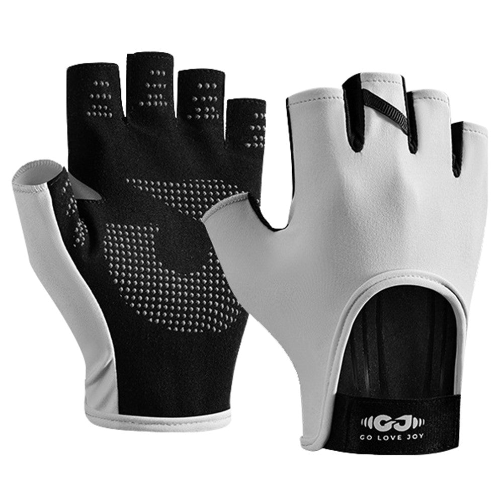 GOLOVEJOY XG85 1 Pair Fitness Cycling Hiking Summer Half Finger Gloves Anti Slip Breathable Workout Gloves