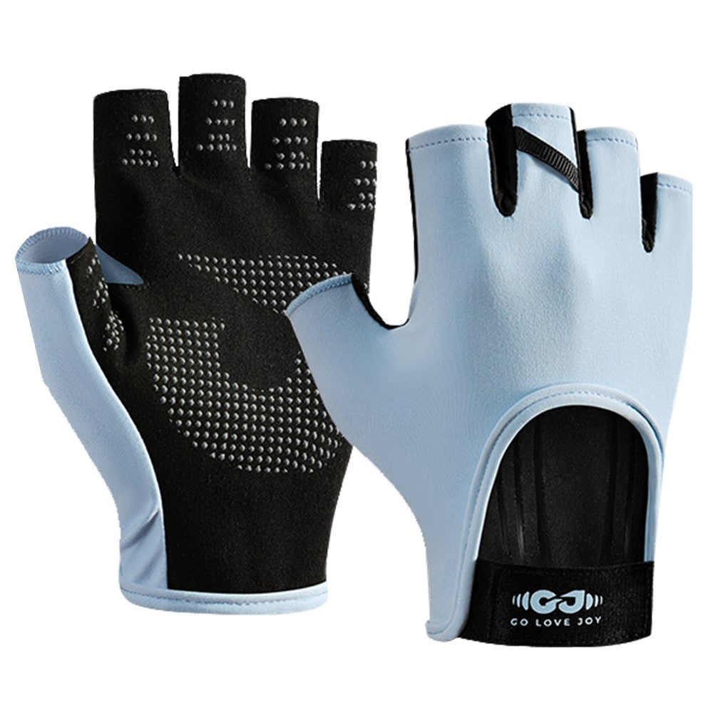 GOLOVEJOY XG85 1 Pair Fitness Cycling Hiking Summer Half Finger Gloves Anti Slip Breathable Workout Gloves