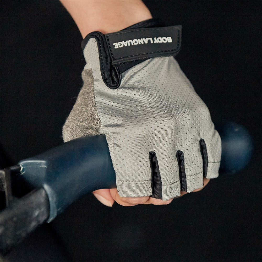 BGB21 1 Pair Unisex Pull-ups Fitness Sport Gloves Breathable Anti-skid Half Finger Gloves