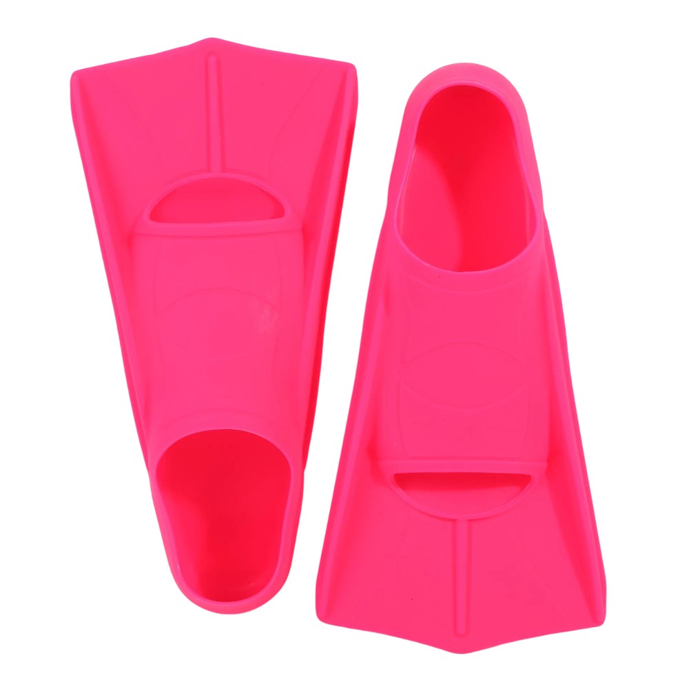 1 Pair Silicone Swim Fins Training Flippers Men Women Swimming Diving Equipment, XXS for 30-32 Shoe Size