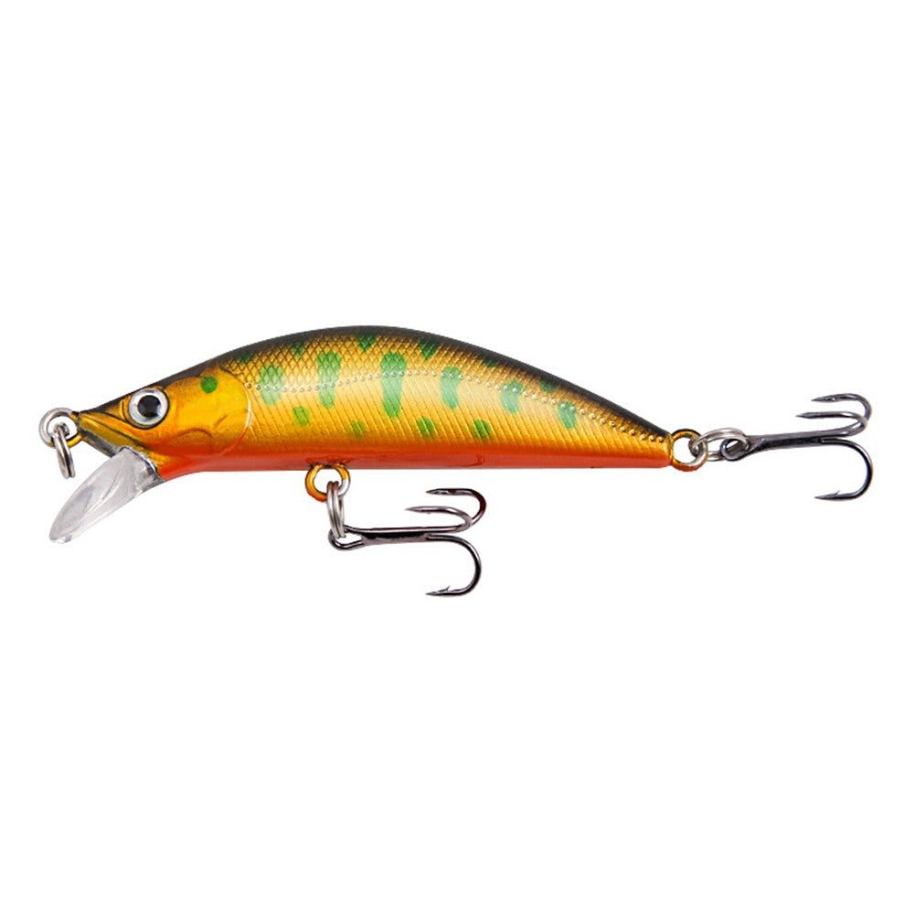 XY-613 Double Hook 3D Eyes Lifelike Minnow Fishing Lure Laser ABS Hard Bionic Fish Bait