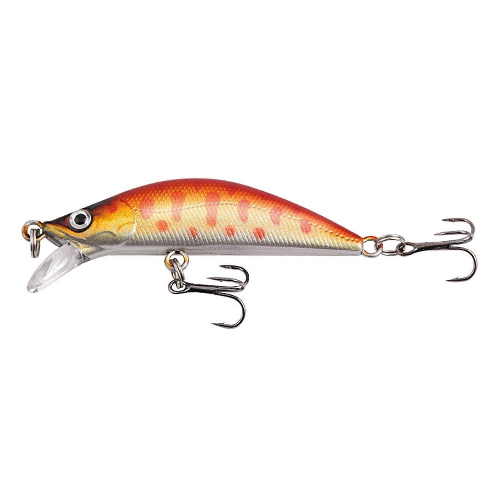 XY-613 Double Hook 3D Eyes Lifelike Minnow Fishing Lure Laser ABS Hard Bionic Fish Bait