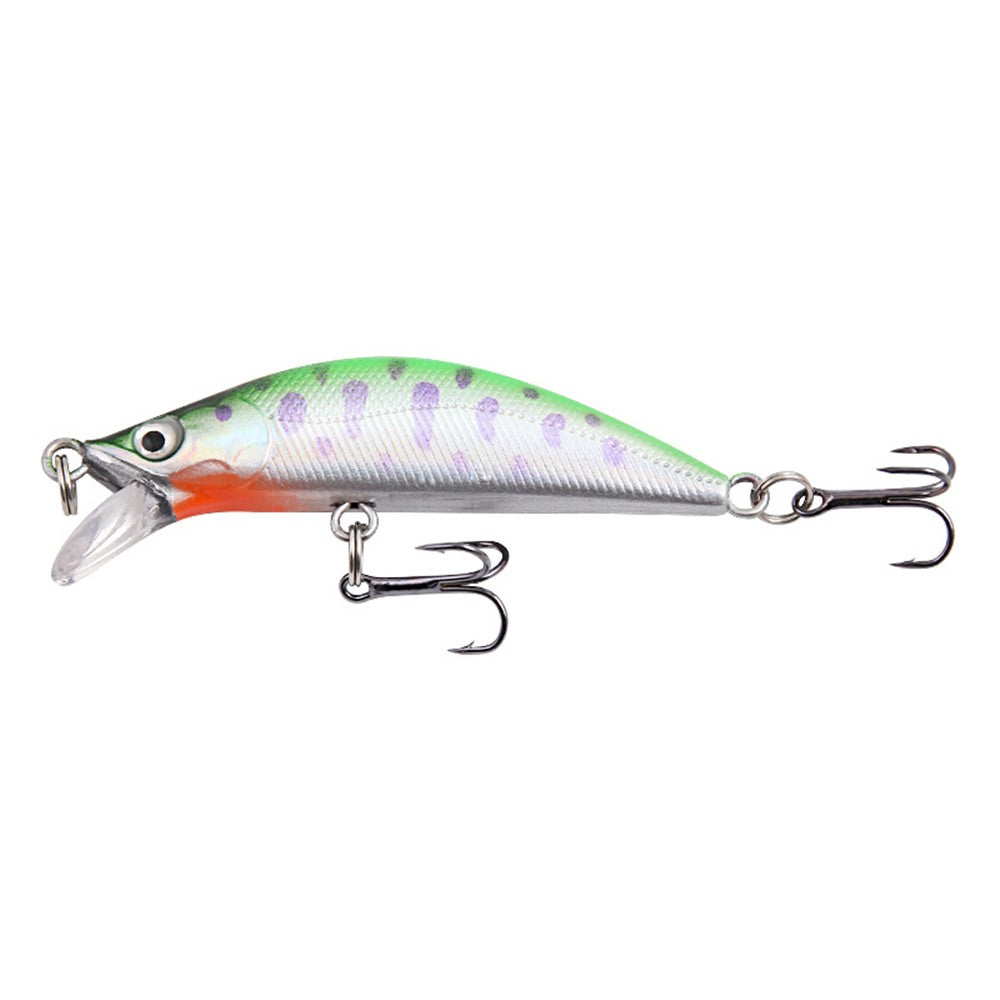 XY-613 Double Hook 3D Eyes Lifelike Minnow Fishing Lure Laser ABS Hard Bionic Fish Bait