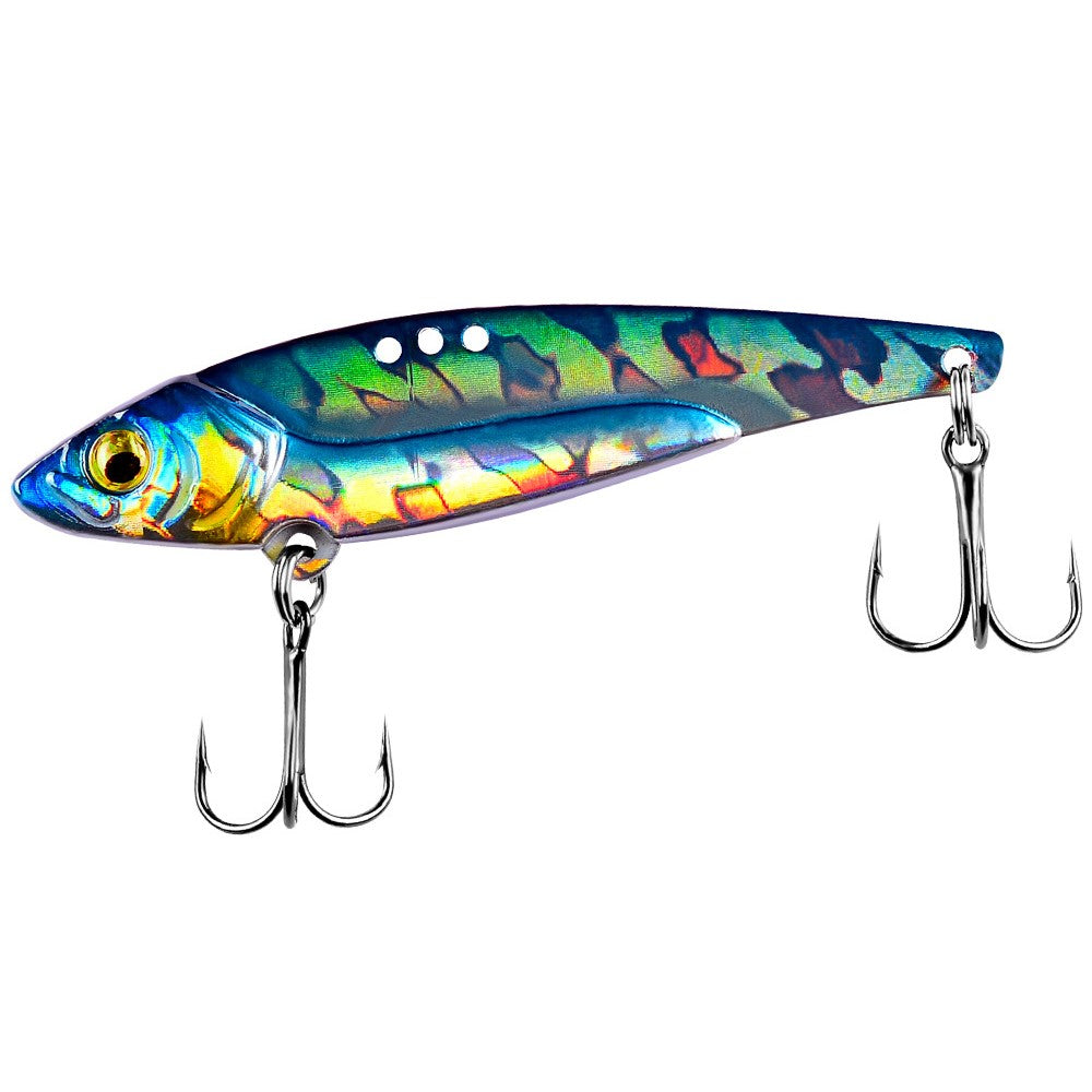 DW467 5Pcs Metal Simulation Bait Long Shot Fishing Lures with Dual Hook