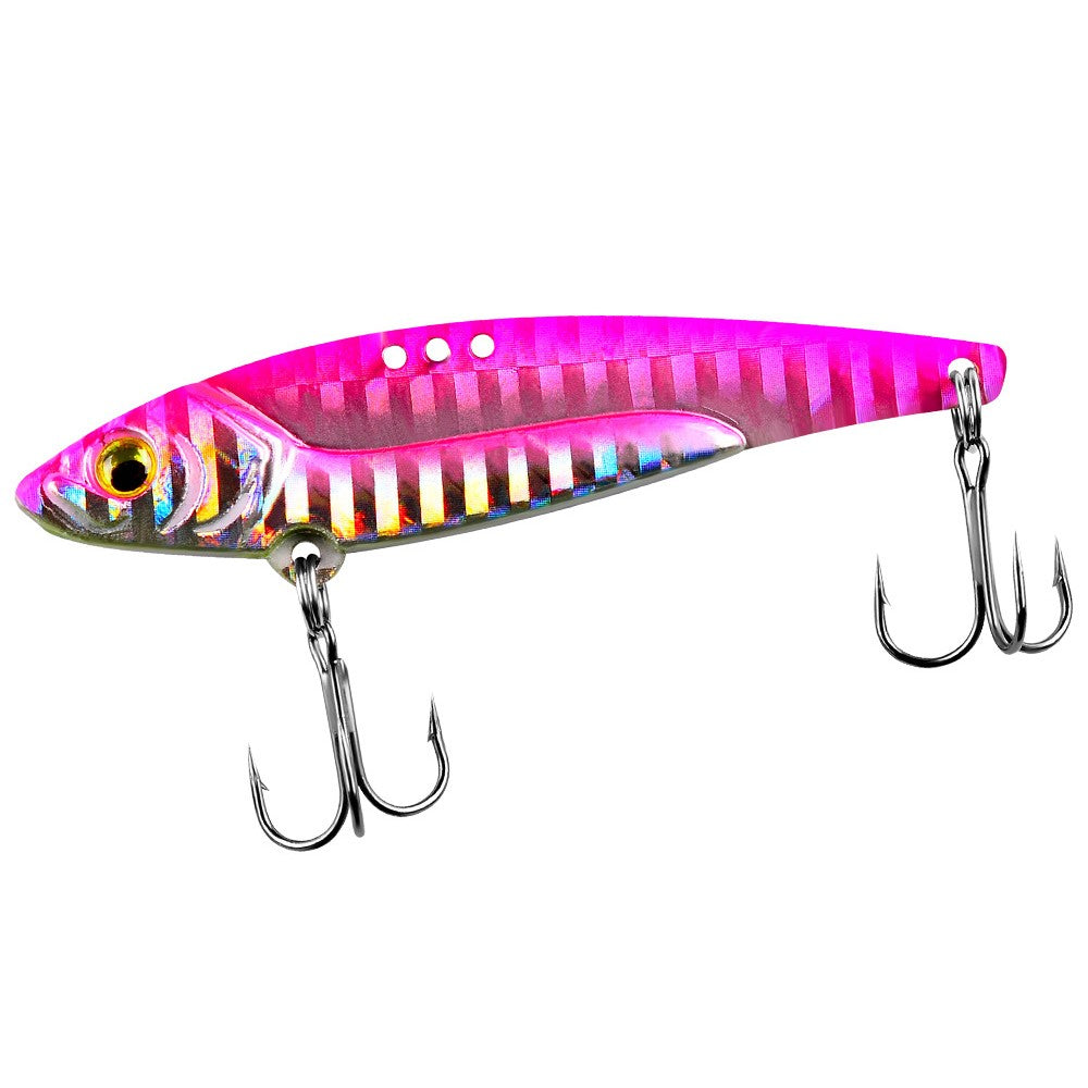 DW467 5Pcs Metal Simulation Bait Long Shot Fishing Lures with Dual Hook