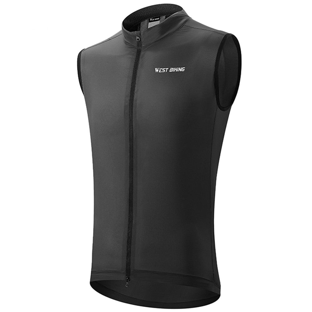 WEST BIKING YP0206171 Unisex Cycling Zipper Vest Windproof Breathable Sleeveless Top